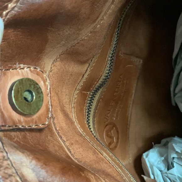 Brand New- Valentina Italian Woven Leather Bag - Picture 4 of 5